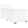 vidaXL Sommier &agrave; lattes de lit avec matelas Blanc 80x200 cm Similicuir