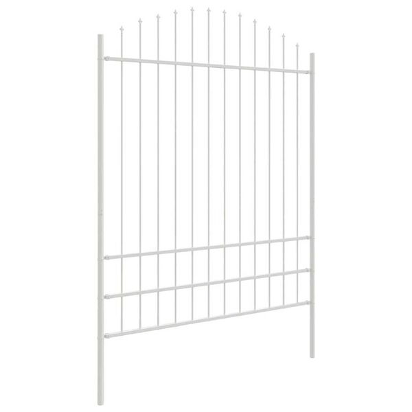 vidaXL Cl&ocirc;ture de jardin 8 pcs Blanc 170 x 225 cm