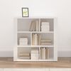 vidaXL Buffet Blanc 80x30x80 cm Bois d'ing&eacute;nierie