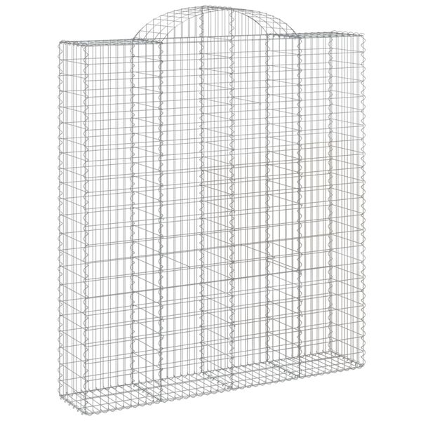 vidaXL Paniers &agrave; gabions arqu&eacute;s 13 pcs 200x50x220/240 cm Fer galvanis&eacute;