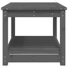 vidaXL Table de jardin gris 82,5x50,5x45 cm bois massif de pin