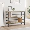 vidaXL Table console ch&ecirc;ne sonoma 100x32x75 cm bois d'ing&eacute;nierie