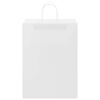 vidaXL Sacs en papier 250 pcs avec poign&eacute;es blanc 32x17x44 cm