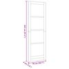 vidaXL Porte int&eacute;rieure ORKDAL Blanc appr&ecirc;t&eacute; 78 x 232 cm
