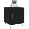 vidaXL Table de chevet noir 40x40x50 cm bois d&rsquo;ing&eacute;nierie