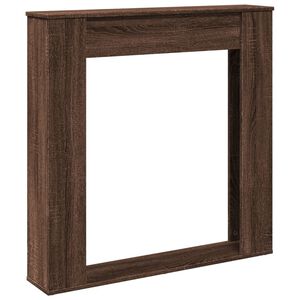 VidaXL Cadre de chemin&eacute;e ch&ecirc;ne marron 100x20x100 cm bois d'ing&eacute;nierie