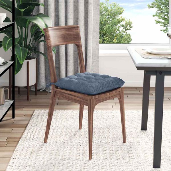 vidaXL Coussins de si&egrave;ge 4 pcs Bleu 40 x 40 x 6 cm