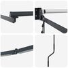 vidaXL Cadre de store r&eacute;tractable &eacute;lectrique Anthracite Acier