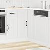 vidaXL Armoire d'angle de cuisine Kalmar blanc bois d'ing&eacute;nierie