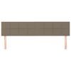 vidaXL T&ecirc;tes de lit Taupe 200x5x78/88 cm Tissu