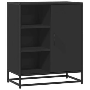 vidaXL Buffet noir 62x35x76 cm bois d'ing&eacute;nierie