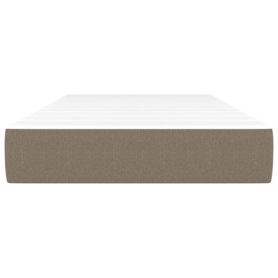 vidaXL Matelas à ressorts ensachés pour enfants taupe 80x160 cm tissu