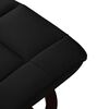vidaXL Fauteuil inclinable et repose-pied Noir Similicuir bois courb&eacute;