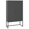 vidaXL Buffet haut Anthracite 80x35x135 cm Acier
