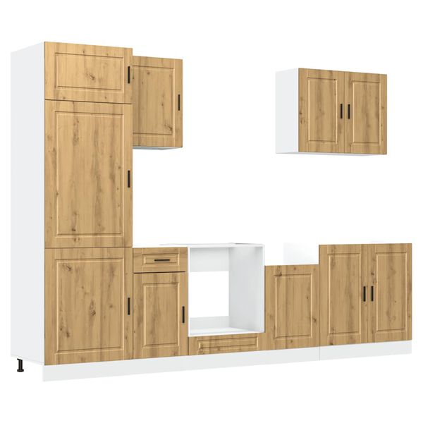 vidaXL Ensemble d'armoires de cuisine 7 pcs Kalmar bois d'ing&eacute;nierie