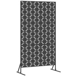 vidaXL &Eacute;cran de confidentialit&eacute; Noir 100 x 50 x 180 cm Acier