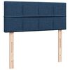 vidaXL Sommier &agrave; lattes de lit avec matelas bleu 120x190 cm tissu