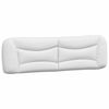 vidaXL Coussin de t&ecirc;te de lit Hvar blanc 183 cm similicuir
