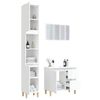 vidaXL Ensemble de meubles de salle de bain 3 pcs blanc brillant