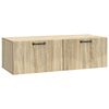 vidaXL Meuble TV mural Ch&ecirc;ne Sonoma 98 x 41 x 30 cm Bois d'ing&eacute;nierie