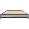 vidaXL Cadre de lit sans matelas sonoma gris 100x200 cm