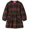 Robe pour enfants &agrave; manches longues cognac 104