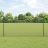 vidaXL Cl&ocirc;ture avec poteau Gris 1,6 x 25 m Acier et PVC