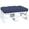 vidaXL Coussin de palette bleu marine 120x80x12 cm tissu