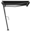 vidaXL Auvent manuel r&eacute;tractable sur pied 350x250 cm Anthracite