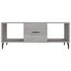 vidaXL Table basse sonoma gris 102x50x40 cm bois d'ing&eacute;nierie
