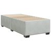 vidaXL Sommier &agrave; lattes de lit et matelas Gris clair 90x200 cm Velours