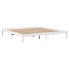 vidaXL Lit bibliothèque sans matelas blanc 180x200 cm bois pin massif