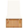 vidaXL Transat Marron 55 x 200 x 94cm Bois d'acacia massif