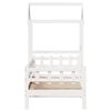 vidaXL Lit de jour avec toit sans matelas blanc 80x200 cm bois massif
