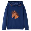 Sweat-shirt &agrave; capuche pour enfants bleu marine 128