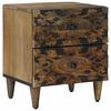 vidaXL Cabinet de chevet avec tiroir Marron 40 x 33,5 x 46 cm