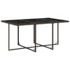 vidaXL Ensemble &agrave; manger de jardin et coussins 11 pcs marron rotin