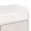 vidaXL Lit biblioth&egrave;que sans matelas blanc 90x190cm bois de pin massif