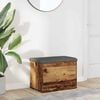 vidaXL Banc de rangement vieux bois 62x42x45 cm bois d'ing&eacute;nierie