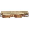 vidaXL Ensemble de canap&eacute;s d'ext&eacute;rieur 8 pcs Naturel et Beige