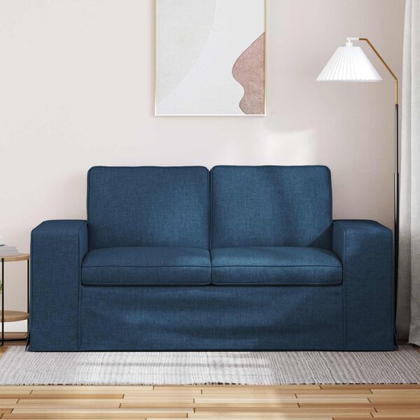 vidaXL Canap&eacute; Bleu Dimensions globales: 162 x 80 x 82 cm (l x P x H)