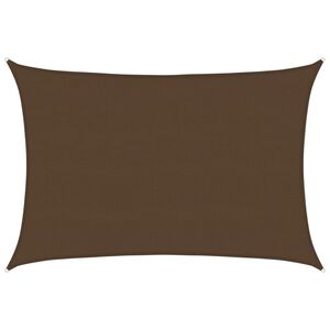 vidaXL Voile d'ombrage 160 g/m&sup2; Marron 5x6 m PEHD