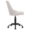 vidaXL Chaises pivotantes &agrave; manger lot de 4 cr&egrave;me tissu