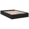 vidaXL Cadre de lit sans matelas noir 150x200 cm