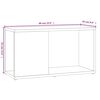 vidaXL Meuble TV Ch&ecirc;ne marron 60x24x32 cm Bois d'ing&eacute;nierie