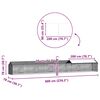 vidaXL Cage pour lapins Argent 400 x 78 x 78 cm Acier galvanis&eacute;
