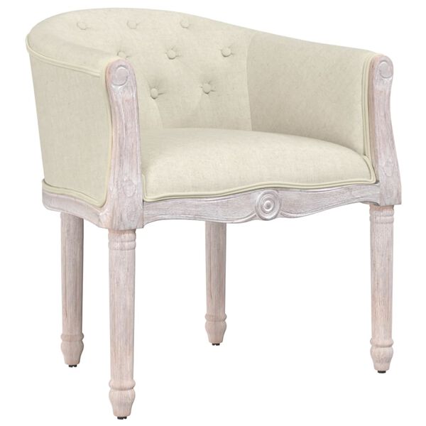 vidaXL Chaise &agrave; manger lin