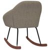 vidaXL Chaise &agrave; bascule Taupe Tissu