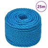 vidaXL Corde de travail Bleu 20 mm 25 m polypropyl&egrave;ne