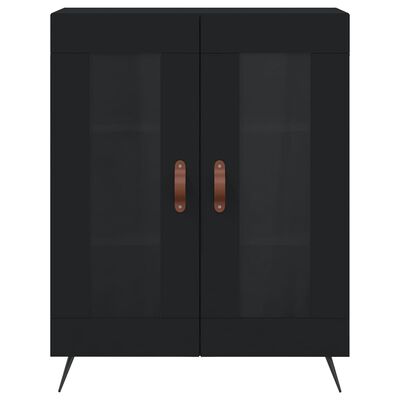 vidaXL Buffet noir 69,5x34x90 cm bois d'ingénierie